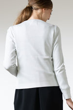 Cooling Knit Niigata-made Crew Neck Cardigan