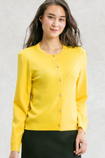 Cooling Knit Niigata-made Crew Neck Cardigan