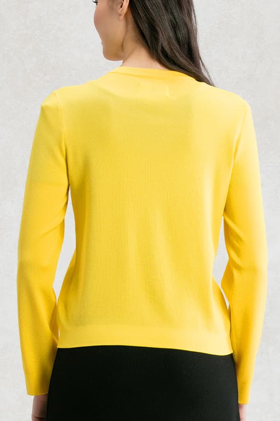 Cooling Knit Niigata-made Crew Neck Cardigan