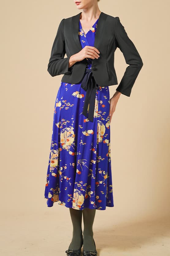 Smart Stretch Button Bolero Jacket