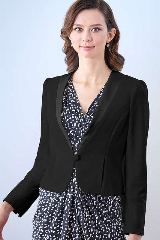 Smart Stretch Button Bolero Jacket