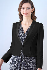 Smart Stretch Button Bolero Jacket