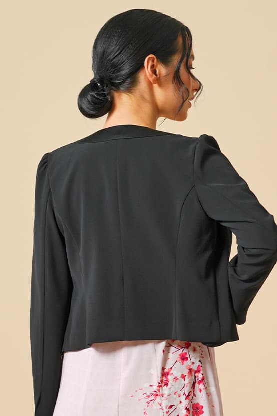 Smart Stretch Button Bolero Jacket
