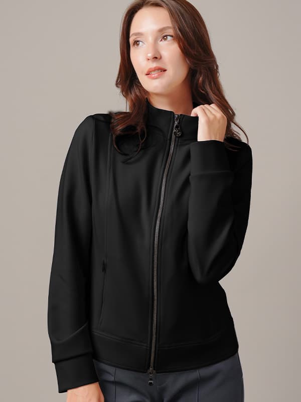 Space Material: Stand Collar Jacket