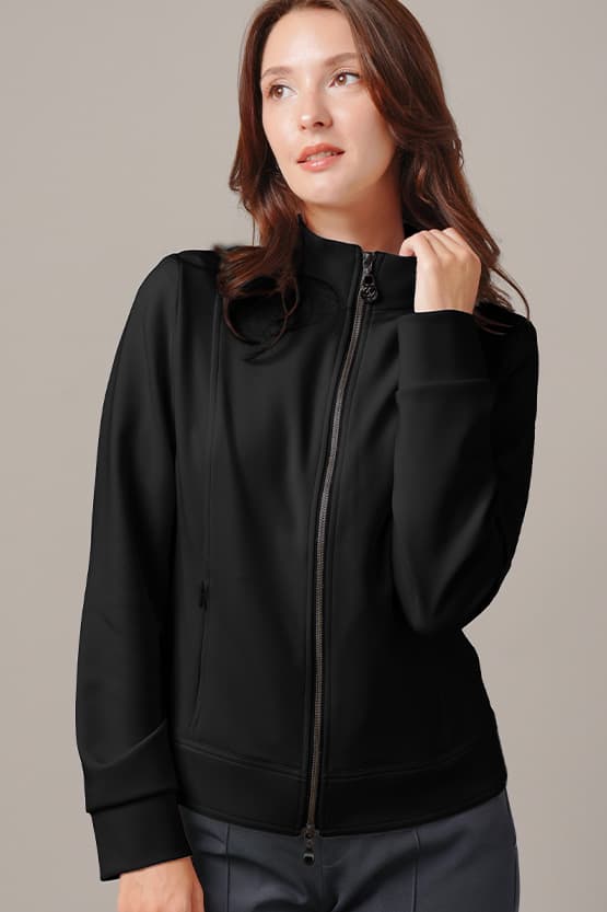 Space Material: Stand Collar Jacket