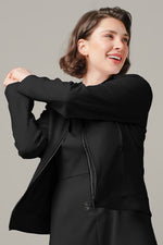 Space Material: Stand Collar Jacket