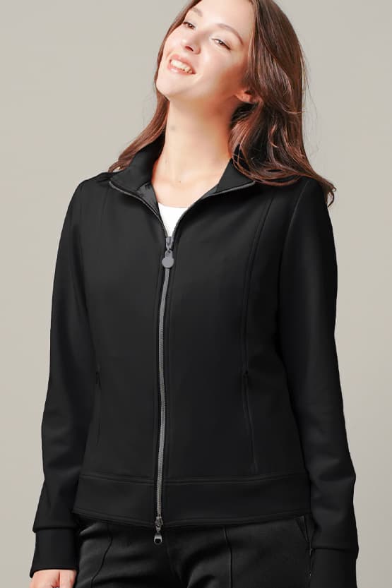 Space Material: Stand Collar Jacket