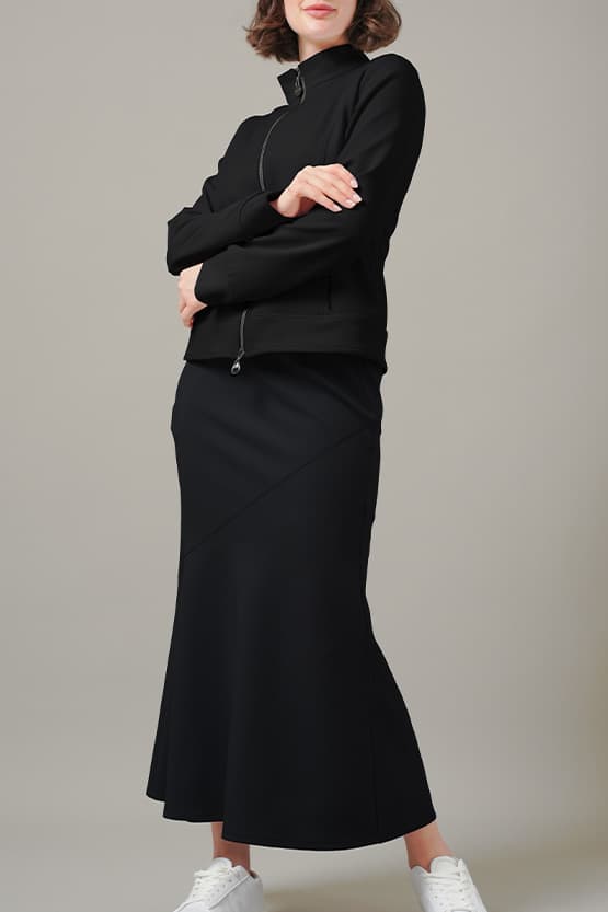 Space Material: Stand Collar Jacket