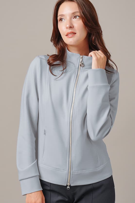 Space Material: Stand Collar Jacket