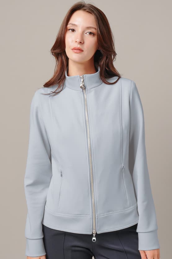 Space Material: Stand Collar Jacket