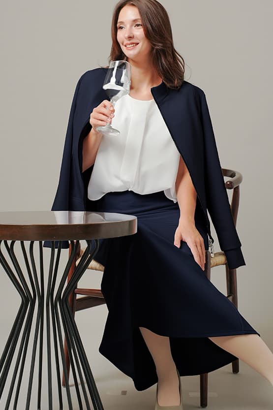 Space Material: Stand Collar Jacket