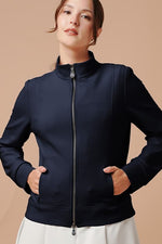Space Material: Stand Collar Jacket