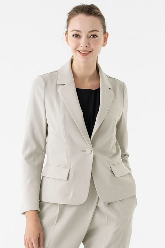 All-Season Material: Smart Stretch Tailored Jacket
