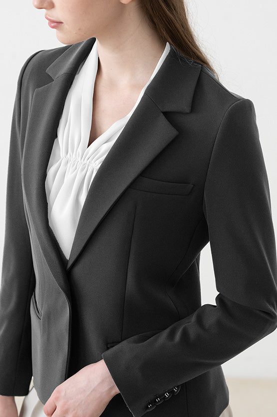 All-Season Material: Smart Stretch Tailored Jacket