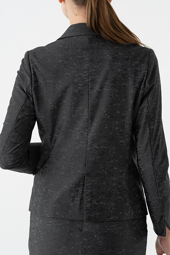 Stretch Jacquard: Ocean Jacquard Tailored Jacket