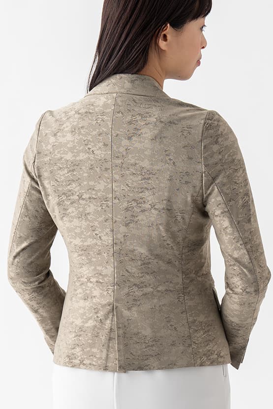 Stretch Jacquard: Ocean Jacquard Tailored Jacket