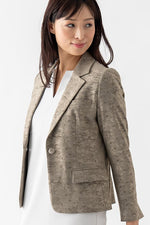 Stretch Jacquard: Ocean Jacquard Tailored Jacket
