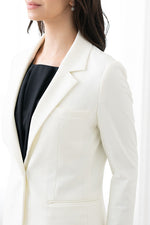 Stretch Jacquard: Ocean Jacquard Tailored Jacket