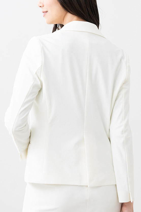 Stretch Jacquard: Ocean Jacquard Tailored Jacket