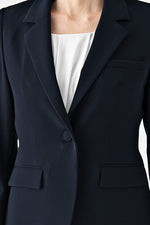 Smart Stretch Cool: Smart Stretch Cool Dark Navy Tailored Jacket