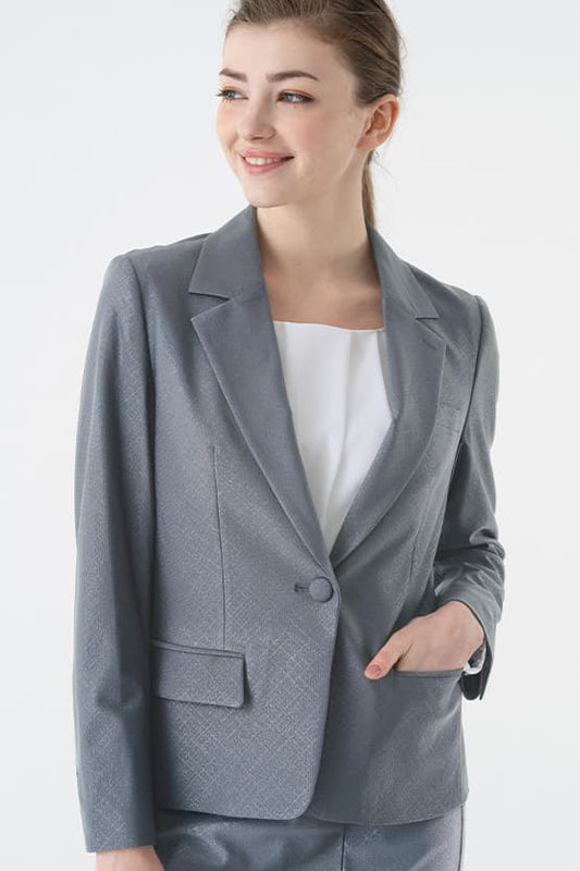 Stretch Jacquard: Stretch Jacquard Tailored Jacket
