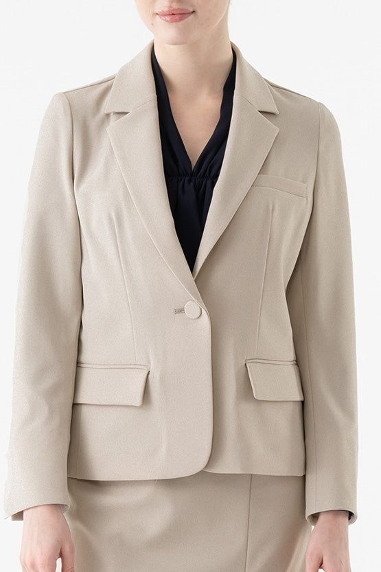 All-Season Material: Smart Stretch Tailored Jacket