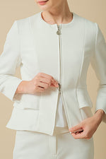 Space Material: Double Peplum Jacket