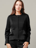 Space Material: Double Peplum Jacket