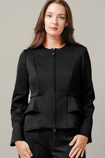 Space Material: Double Peplum Jacket