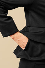 Space Material: Double Peplum Jacket