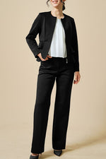 Space Material: Double Peplum Jacket