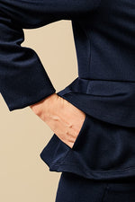 Space Material: Double Peplum Jacket