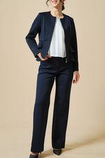 Space Material: Double Peplum Jacket