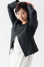 Collarless Stretch Riders Jacket