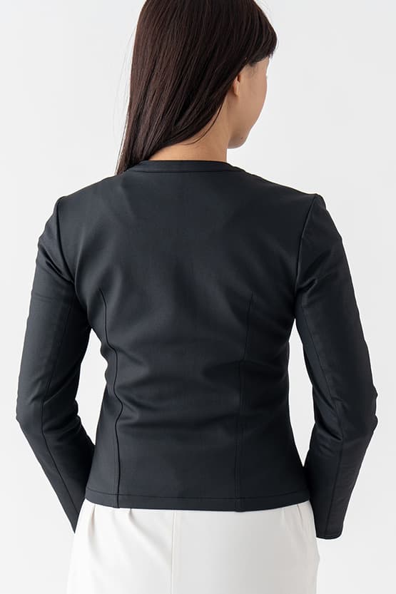 Collarless Stretch Riders Jacket