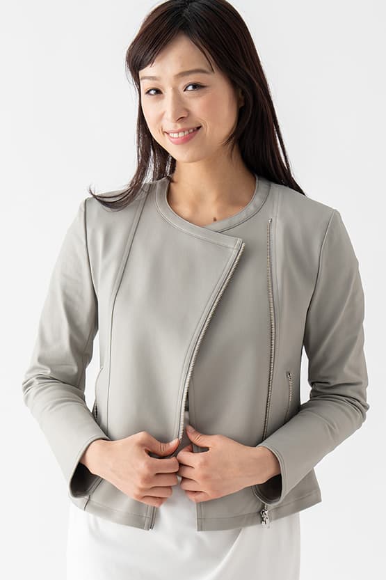 Collarless Stretch Riders Jacket