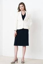 Double Jersey: Double Jersey Stretch Blazer Jacket