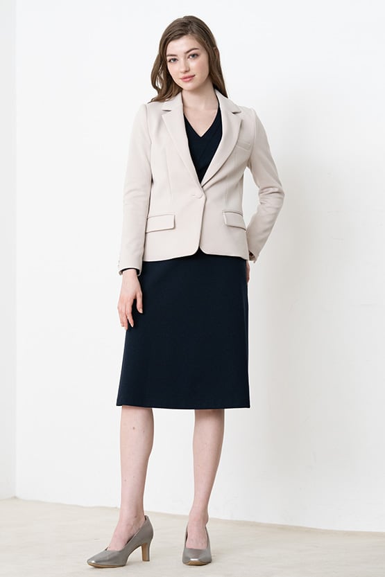 Double Jersey: Double Jersey Stretch Blazer Jacket