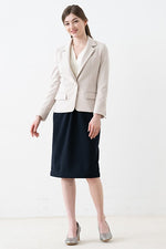 Double Jersey: Double Jersey Stretch Blazer Jacket