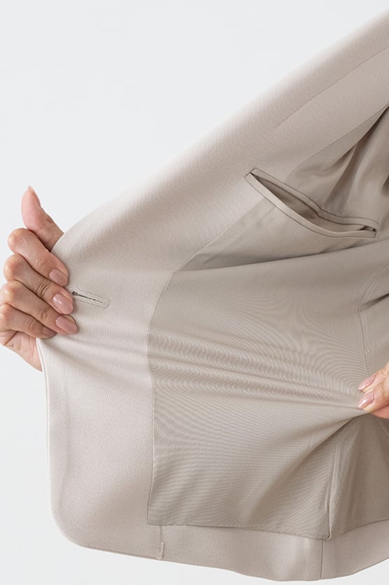 Double Jersey: Double Jersey Stretch Blazer Jacket