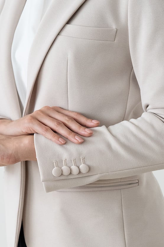 Double Jersey: Double Jersey Stretch Blazer Jacket