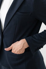 Double Jersey: Double Jersey Stretch Blazer Jacket