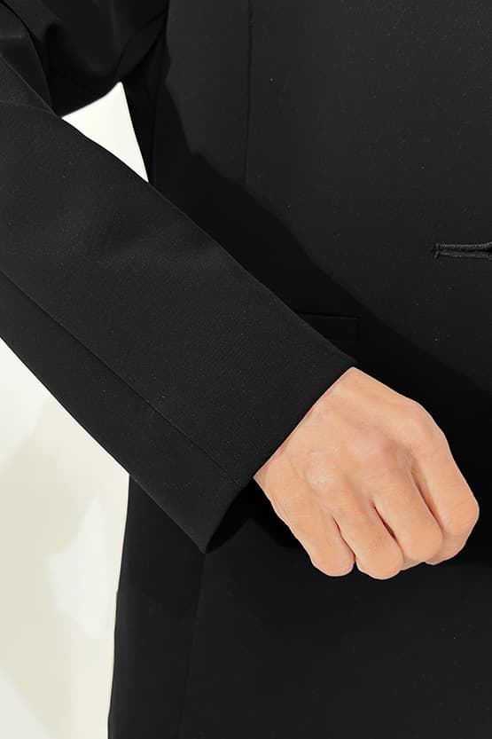 Smart Stretch Long Collarless Jacket