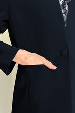 Smart Stretch Long Collarless Jacket