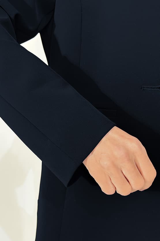 Smart Stretch Long Collarless Jacket