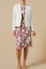 Smart Stretch Front Hook Collarless Jacket