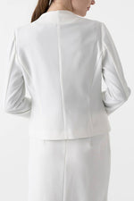 Smart Stretch Front Hook Collarless Jacket