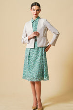 Smart Stretch Front Hook Collarless Jacket