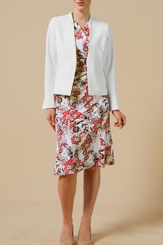 Active Cool: Front Hook Collarless Jacket