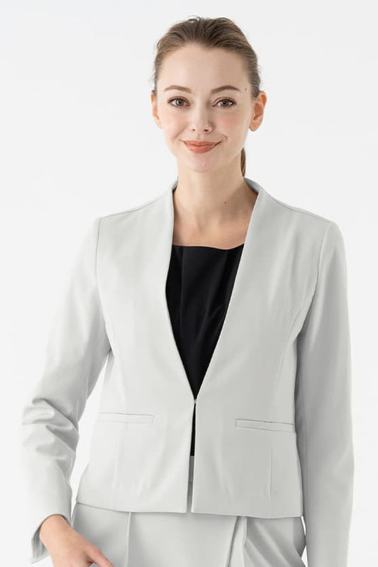 Active Cool: Front Hook Collarless Jacket